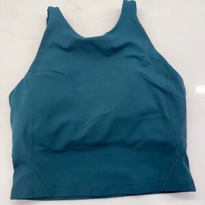 Women's Align high neck Teal Sleeveless Top